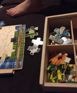 Melissa & Doug Pets 4-in-1 Wooden Jigsaw Puzzles in a Storage Box (48 pcs) - FSC-Certified Materials 42 71KvEPSz1DL