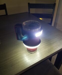 NEBO Stainless Steel 6668 GLOW - Light + Handle for your 30oz tumbler - YETI Rambler, Ozark Trail and more,Black, 1 Count (Pack of 1) Nebo Glow Tumbler Handle 37 71KvFwOKaNL