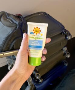 Babyganics SPF 50 Travel Size All Mineral Baby Sunscreen Lotion | UVA UVB Protection | Water Resistant, 2 Fl Oz (Pack of 4) Packaging may vary 2 Fl Oz (Pack of 4) 22 71KvWT11swL