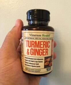 Tumeric and Ginger with Black Pepper - Natural Turmeric Curcumin Joint Support Supplement with Bioperine & 95% Curcuminoids. High Absorption Curcumin Supplements. Digestive & Immune Support. 60 Caps 38 71Kvk0 i OL 1