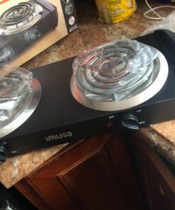 IMUSA USA GAU-80306 Electric Double Burner 1750-Watts , Black 34 71Kwvy7U3L