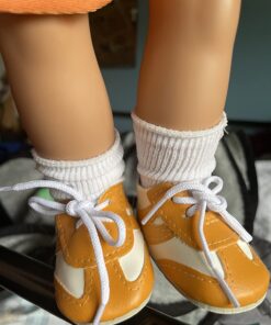 Dress Along Dolly Basketball Uniform Outfit for 18" Girl Dolls (8 Piece Set) - Includes Premium Handmade Doll Clothes & Accessories- Costume Sports Apparel for Doll, Gift for Girls Kids Birthday 22 71Kx4ysOGLL