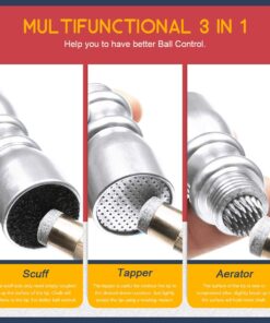 Hilitchi Multifunction Bowtie Snooker Billiard Pool Cue Tip Stick Shaper Repair Tools, 3 in 1 Tool - Shaper, Scuffer, Aerator 10 71KxGbADXhL