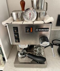 Rancilio Silvia Espresso Machinet,0.3 liters, with Iron Frame and Stainless Steel Side Panels, 11.4 by 13.4-Inch 38 71KxRMDG9LL