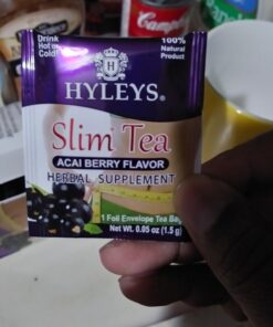 Hyleys Slim Tea Acai Berry Flavor - Weight Loss Herbal Supplement Cleanse and Detox - 25 Tea Bags (1 Pack) 25 Count (Pack of 1) 46 71KxWOK7vTL