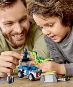 LEGO Juniors/4+ Jurassic World Raptor Rescue Truck 10757 Building Kit (85 Pieces) (Discontinued by Manufacturer) 7 71KyWWcXO3L