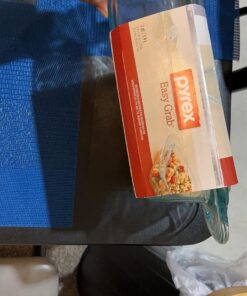 Pyrex Easy Grab 2-Qt Glass Casserole Dish with Lid, Tempered Glass Baking Dish with Large Handles, Dishwashwer, Microwave, Freezer and Pre-Heated Oven Safe 2 QT 27 71Kzrg5msL