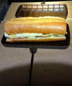 Rome's Double Pie Iron with Steel and Wood Handles, 1605 38 71L WNKjAHL