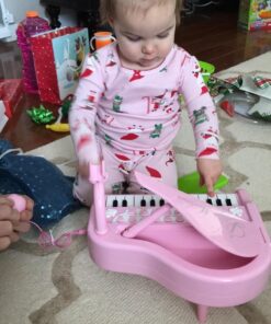 Love&Mini Piano Toy Keyboard for Kids Birthday Gift Age 1+ Pink 24 Keys Toddler Piano Music Toy Instruments with Microphone 24 Keys Pink 58 71L Ym5V cL