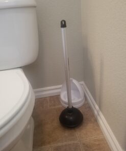 NEIKO 60166A Toilet Plunger with Patented All-Angle Design, Heavy-Duty Toilet Bowl Plunger with Aluminum Handle, Bathroom Necessity , Black, 1-Pack 1 Piece 47 71L ev4GK9L