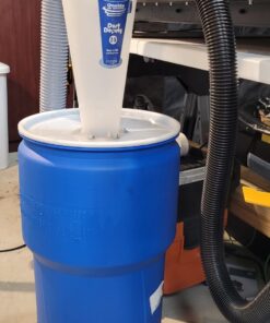 Eagle 14 Gallon High Density Polyethylene Lab Pack Barrel Drum with Metal Lever-lock Lid, 26.5" Height, 15" Diameter, Blue, 1610MB 47 71L t3XHeL