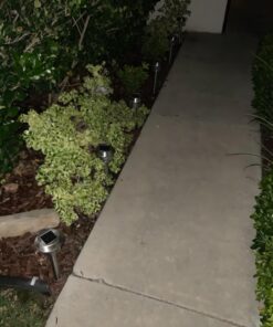 Signature Garden Premium Stainless Solar Garden Lights - Super-Bright 15 Lumens - Perfect Neutral Design; Makes Garden Pathways & Beds Look Great - Easy NO-Wire Installation; Water-Resistant Stainless Steel Silver 6-pack 41 71L tExUrVL