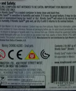 The One and Only Kinetic Sand, 2lb Brown for ages 3 and up. 48 71L1OQ8D zL