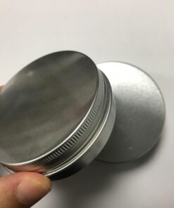 JOYWENG 24 Pack (2 Oz/60ml) Screw Top Round Aluminum Tin Cans, Metal Tin Storage Jar Containers with Screw Cap for Lip Balm, Cosmetic, Candles, Salve, Make Up, Eye Shadow, Powder, Tea 25 71L1c8jX8fL