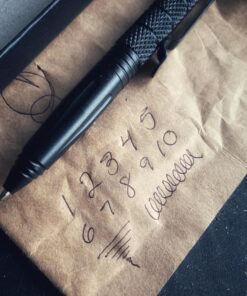 KEPEAK Military Tactical Pen, Professional Self Defense Pen, Emergency Glass Breaker Pen - Tungsten Steel, Writing Tool with 6 Refill Black 29 71L1oUa72eL