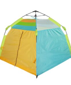 Pacific Play Tents One Touch Tent 48" X 38.5" High, Green/Orange/Blue 27 71L2KhqobDL