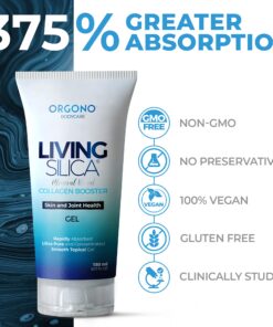 Living Silica Collagen Booster Gel | Supplement for Skin Application and Dermal Absorption | Clinically Proven | Promotes Hydration and Collagen Regeneration for Joint and Skin Health 12 71L2P WatqS