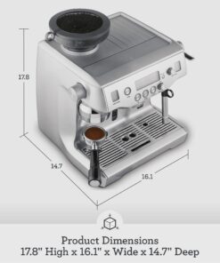 Breville BES980XL Oracle Espresso Machine, Brushed Stainless Steel,Silver 47 71L2mEwyckL