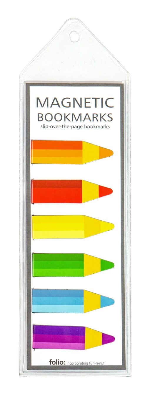 FOLIO by fun-n-nuf Magnetic Pencil Bookmarks - Set of 6