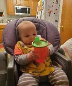 The First Years Take & Toss Spill Proof Sippy Cups - Reusable Toddler Cups - Rainbow - Kids Cups and Snap On Lids for Ages 9 Months and Up - 4 Count Classic Rainbow 56 71L3BQtwV1L 3