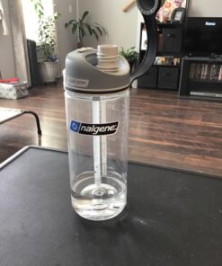Nalgene Tritan 20oz MultiDrink BPA-Free Water Bottle, Blue Clear 17 71L42OLoh6L