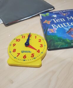 Learning Resources Big Time Student Clock, Teaching & Demonstration Clock, Develops Time and Early Math Skills, Ages 5+, Clock for Learning, 12 Hour,Back to School Gifts 29 71L4d8FhBvL