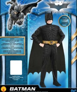 Rubie's Child's Dark Knight Rises Deluxe Muscle Chest Batman Costume with Mask, Small 19 71L6HJ2jTDL