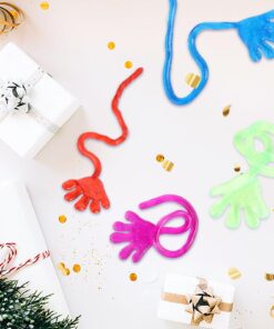 Adorox 72 Pieces Vinyl Glitter Sticky Hands Party Favor Birthday Gifts Toys Goodies (1 1/4" Long) 29 71L6f0lASGL