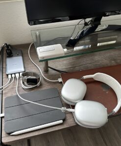 Anker 727 Charging Station (GaNPrime 100W), Compact Power Strip for Travel, Work, 5 ft Detachable Extension Cord with 2 Outlets and 4 USB Ports, for iPhone 14, Samsung, iPad, MacBook (Not a Battery) Black+Gray 37 71L8HPdeDeL