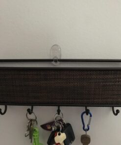 iDesign Twillo Mail and Key Holder, Decorative Wall Mounted Key Rack Organizer Pocket and Letter Sorter Holder for Entryway, Kitchen, Mudroom, Home Office Organization, 10.5" x 2.5" x 4.5", Bronze Mail & Key Rack 38 71L8hDURMGL