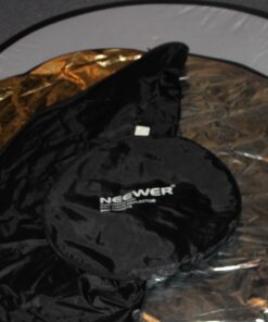 NEEWER 43 Inch/110 Centimeter Light Reflector Diffuser 5 in 1 Collapsible Multi Disc with Bag - Translucent, Silver, Gold, White, and Black for Studio Photography Lighting Outdoor Standard Packaging 46 71L9 mrIvIL