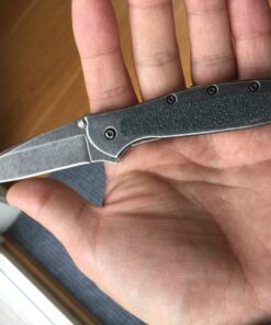 Kershaw Leek BlackWash Folding Pocketknife, 3" 14C28N Stainless Steel Blade, Assisted Opening Folding EDC 66 71L9loHpvcL