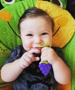 Innobaby Original Teethin Smart EZ Grip Fruit Teether and Sensory Toy for Babies and Toddlers in Grape. BPA Free Teether 22 71LA7GU0eiL
