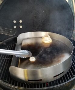 Little Griddle KQ-17-R Stainless Steel Outdoor BBQ Griddle, 17 x 14, For Charcoal Kettle and Kamado Grills, Fun to Use, Easy to Clean 42 71LAmhfNmL