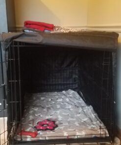 MidWest Homes for Pets Dog Crate Cover, Privacy Dog Crate Cover Fits MidWest Dog Crates, Machine Wash & Dry, Black, 48-Inch 40 71LBZS9uEJL