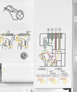 SINGER | ProFinish 14CG754 2-3-4 Thread Serger with Adjustable Stitch Length, & Differential Feed - Sewing Made Easy,White 47 71LCPWPHcL