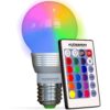 Kobra LED Color Changing Light Bulb with Remote Control - 16 Different Color Choices Smooth, Fade, Flash or Strobe Mode - Smart Remote Lightbulb -RGB & Multi Colored 1 Count (Pack of 1) 44 71LCjjVWNL 2