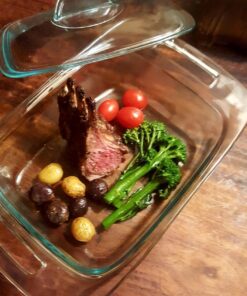 Pyrex Easy Grab 2-Qt Glass Casserole Dish with Lid, Tempered Glass Baking Dish with Large Handles, Dishwashwer, Microwave, Freezer and Pre-Heated Oven Safe 2 QT 38 71LE5aZiq0L