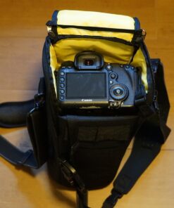 Ape Case ACPROLC18 Professional Large Lens Case, Black/Yellow 44 71LEMgWSIL