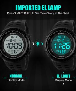 Digital Watch Men Sports LED Screen Large Face Military Watches for Men Waterproof Casual Luminous Stopwatch Alarm Simple Watch 1167 25 71LEWbTb FL