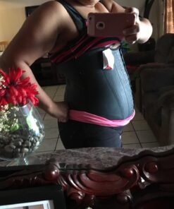 Ann Chery 2027 Corset Waist Trainer for Women’s Weight Loss - Colombian Waist Cincher With Straps - 3 Hook Vest Body Shaper XXL/40 Black 23 71LEcPSsL0L