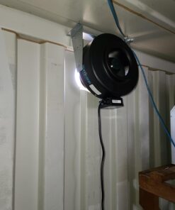 Hurricane 8 Inch Inline Fan 745 CFM - Quiet Fan with Steel Housing and Powder-Coated Finish, Easy Installation 8-Inch 39 71LFgDv06aL