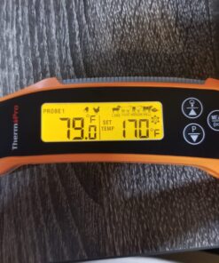 ThermoPro TP710 Instant Read Meat Thermometer Digital for Cooking, 2-in-1 Waterproof Kitchen Food Thermometer with Dual Probes and Dual Temperature Display for Oven, Grilling, Smoker & BBQ Upgrade 76 71LFz Mh IL