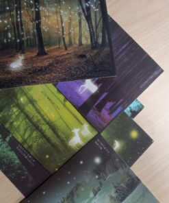 Glow In The Dark Postcards Set of 30 Woodland Animals Forest Deer Postcard Post Card Greeting Cards (Variety Pack) 43 71LGMDHukmL