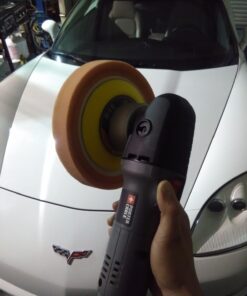 PORTER-CABLE Polisher, 6 Inch, 4.5 Amp, Speed Dial 2,500-6,800 OPM, 5” Counter Balance (7424XP),Gray Polisher Only 45 71LGl8ooBIL