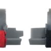 Package of Two Casio HR-100TM and HR-150TM Calculator Ink Roller, Black and Red, Compatible