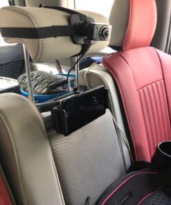LISEN Tablet iPad Holder for Car Mount Headrest iPad Car Holder Back Seat Travel Accessories Car Tablet Holder Mount Road Trip Essentials for Kids Adults Fits All 4.7-12.9" Devices & Headrest Rod BLACK-FITS 1.77"-8.2" HEADREST ROD 48 71LGvC08eL
