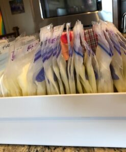 The First Years Breastflow Breast Milk Freezer Storage Organizer — Freezer and Refrigerator Shelf Organizer for Breast Milk Storage Bags — Holds 10 Breast Milk Bags — Breastfeeding Essentials 35 71LH0Fk3BrL