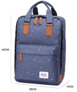 KAUKKO Stylish Oxford Fabric Backpack Travel Rucksack lightweight Hiking Bag Satchel(K1007 BLUE) 11 71LH7EMegkL