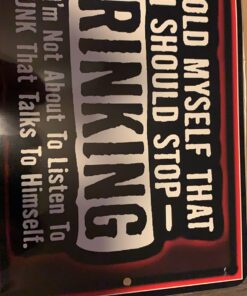 Funny Man Cave Sign 8"x12" Metal Made In The USA! Indoor/Outdoor Bar Decor Pub Office Garage Humor (Stop Drinking) 7 71LHAxk8okL